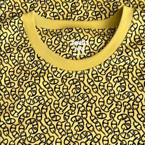 Hermès HERMES Naoussa Chain Micro Print Dress One Piece Size 38